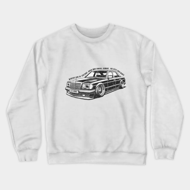 Mercedes W124 Crewneck Sweatshirt by Gigul